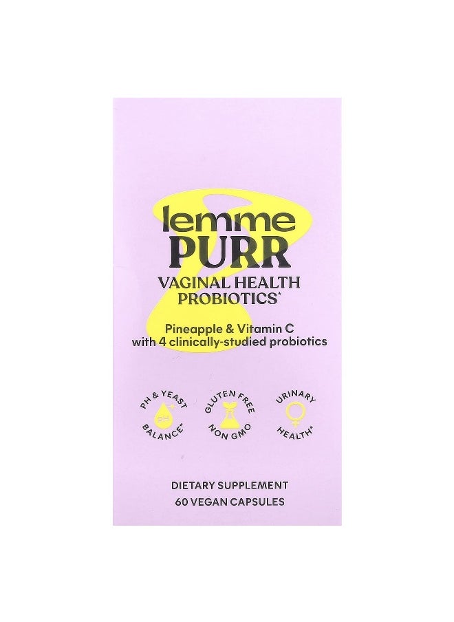 Lemme Lemme, Purr, Vaginal Health Probiotics, 60 Vegan Capsules  - Image 2