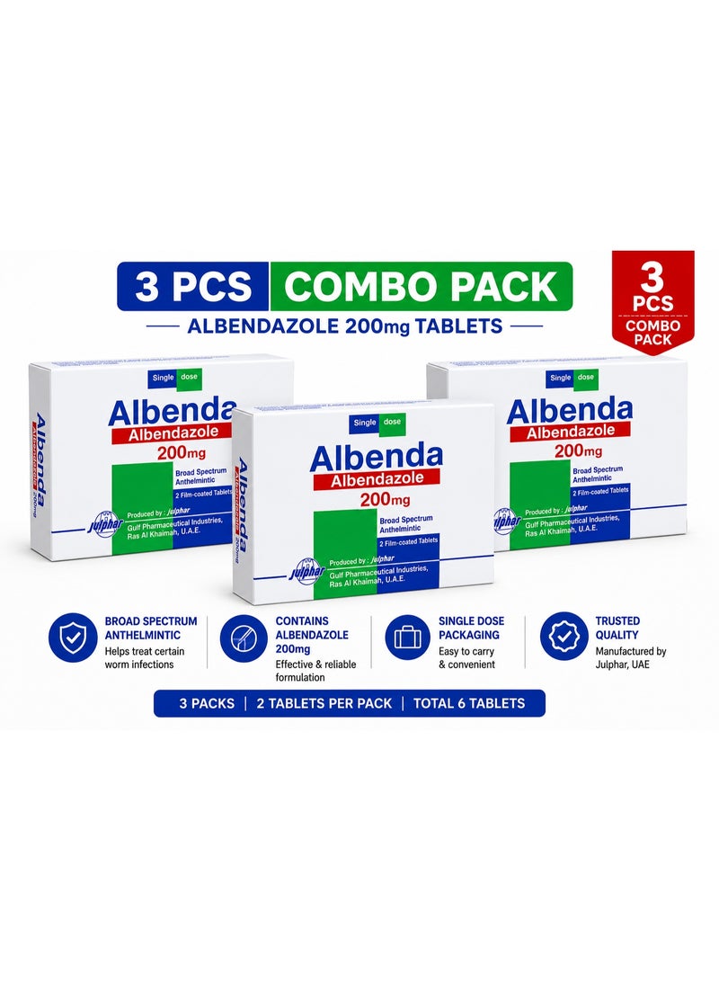 Albenda 200mg Tablets 3PCS