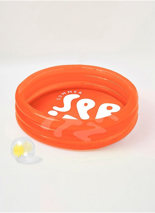 SUNNY LIFE - Inflatable Pool – Summer Spritz Design | Adult & Kids Blow-Up Pool | Outdoor Backyard Splash Pool | Portable Garden Pool for Summer Fun - Image 1