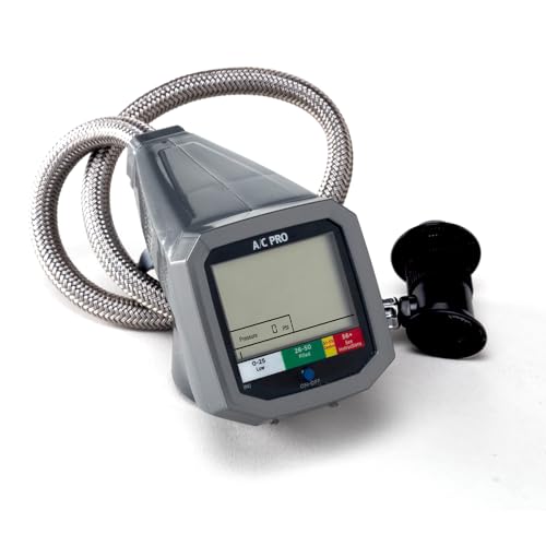 Interdynamics مقياس شحن السيارات الاحترافي الرقمي Pro-C A/C مع شاشة عرض وخرطوم لمبرد R-134A، ACP400AD - Image 4