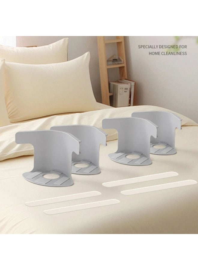 4-Piece Bed Sheet Fastener Set – Strong Anti-Slip Elastic Bedding Straps kh - Image 3