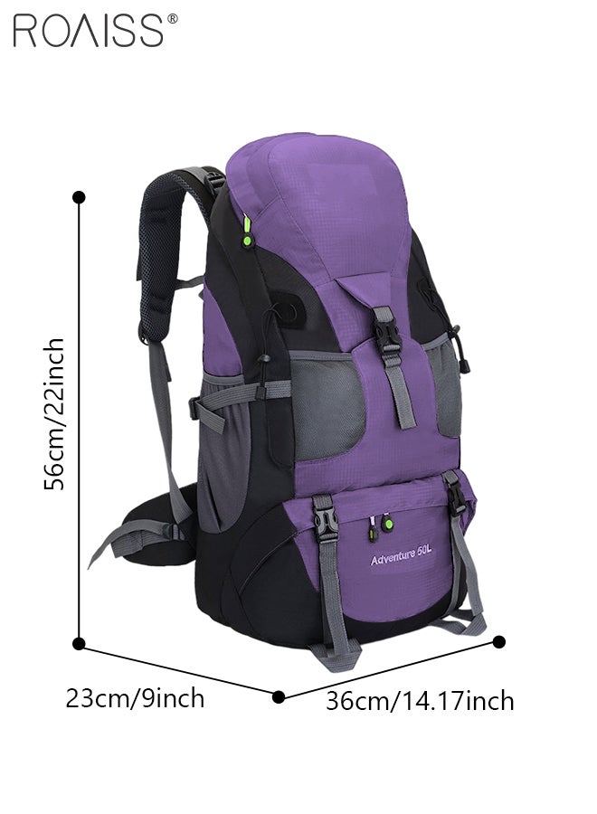 roaiss Multifunctional Outdoor Backpack Double Shoulder Bag Men and Women Hiking Sports Travel Mountaineering Bag Large Capacity Leisure Travel Bag  - Image 5