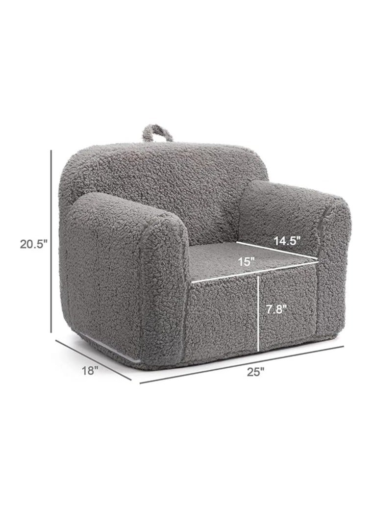 Poppins Home Poppins HOME  Super Crazy and Soft Modern Sofa Chair For Kids (Cream)  - Image 2