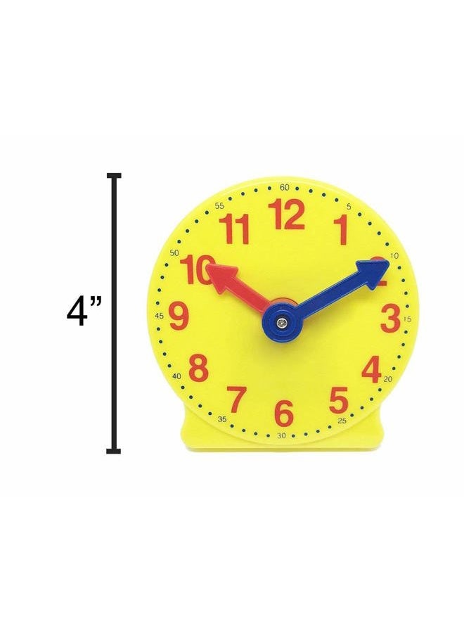 hand2mind Plastic Geared Practice Clock, 4 - Image 5