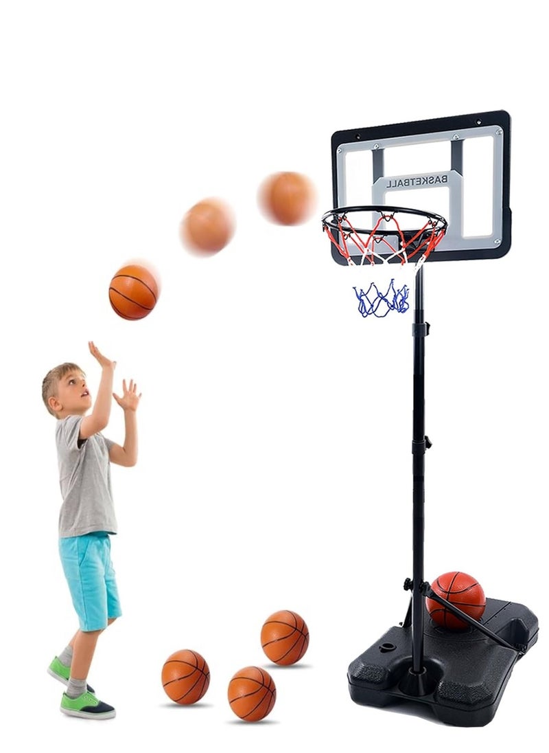 PENG GENERAL Basketball Hoop with Adjustable Stand for Kids Black  - Image 1