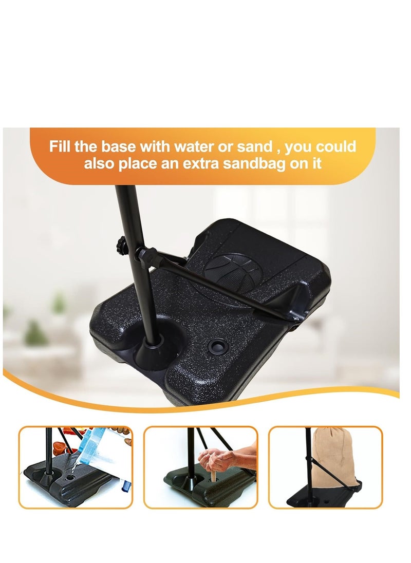 PENG GENERAL Basketball Hoop with Adjustable Stand for Kids Black  - Image 5