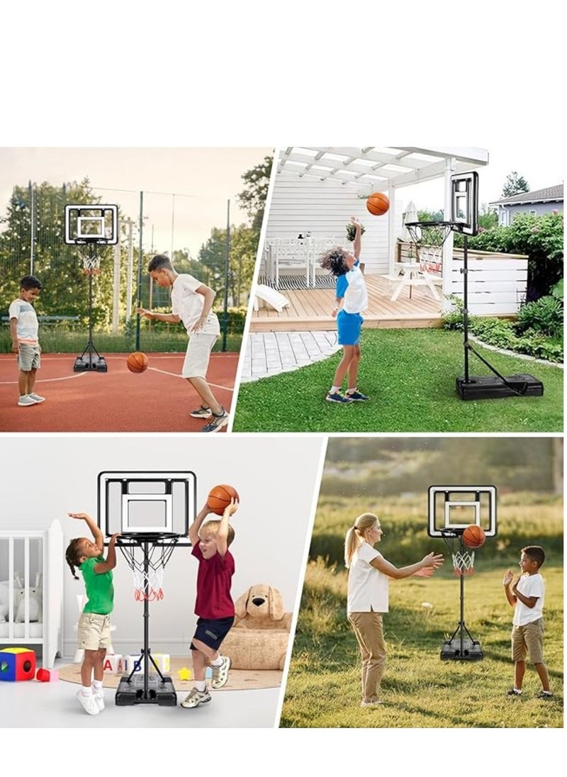 PENG GENERAL Basketball Hoop with Adjustable Stand for Kids Black  - Image 4