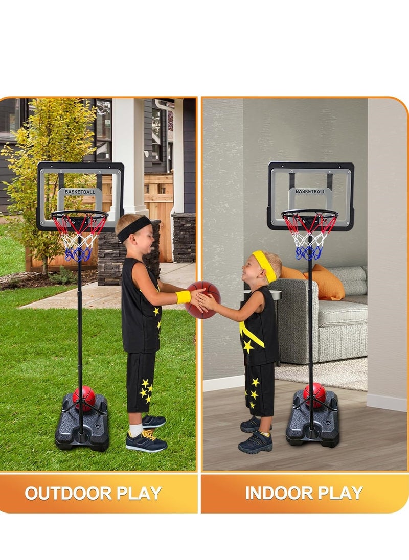 PENG GENERAL Basketball Hoop with Adjustable Stand for Kids Black  - Image 2