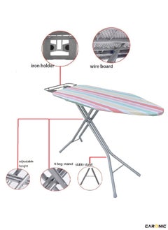 Ironing Board Foldable Lightweight Adjustable Height Safety Lock Buckle Anti-Slip Screw 148x44 cm - pzsku/Z3171EC0491B07337D7AAZ/45/_/1717504510/ef3d44ad-9951-4671-a870-8520912bdf64