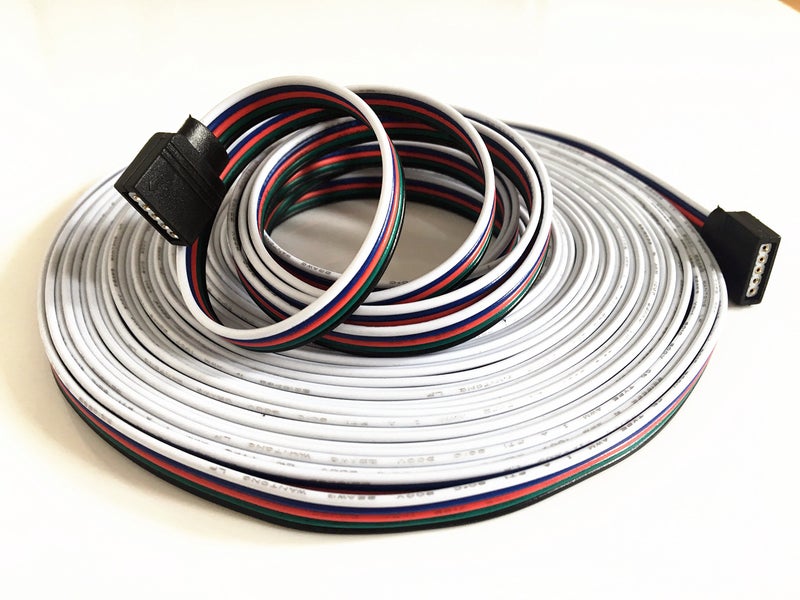 HUALAND 10m/32.8ft RGBW Extension， Cable Line With Full Copper Wires Inside for LED Strip RGBW 5050 3528 Cord 5pin ，RGBW wire，rgb extension cable，led extension cable - Image 2