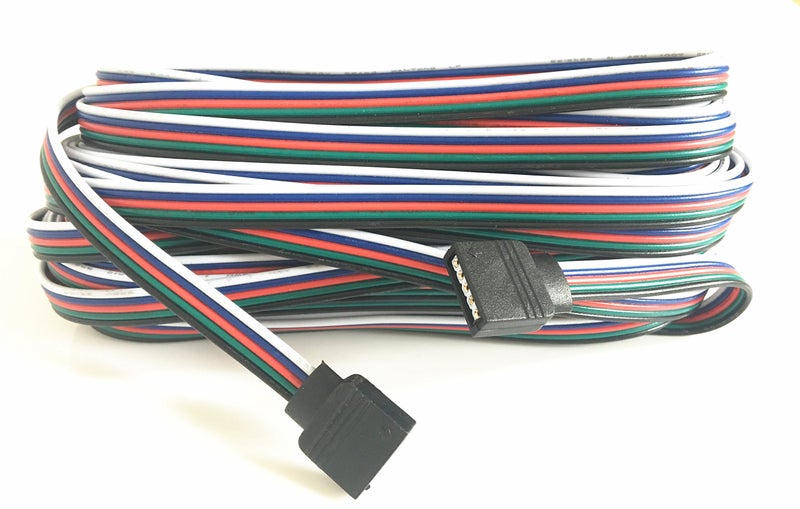 HUALAND 10m/32.8ft RGBW Extension， Cable Line With Full Copper Wires Inside for LED Strip RGBW 5050 3528 Cord 5pin ，RGBW wire，rgb extension cable，led extension cable - Image 3