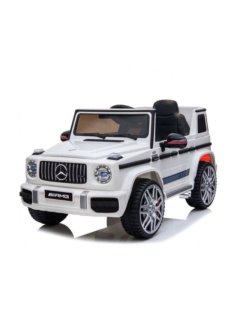 Mercedes-Benz Mercedes-Benz - Electric G63 Kids Ride on Car Jeep 12V - White  - Image 1