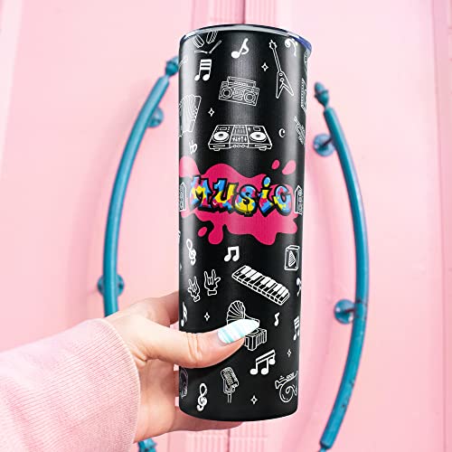 Mofvugz Music Note Tumbler-Music Gifts for Women-Music Themed Gifts for Musicians,Music Gifts for Music Lovers,Music Teacher Gifts Women-Music Notes-Music Tumbler-Musical Music Coffee Mug,Music Teacher Mug - Image 3