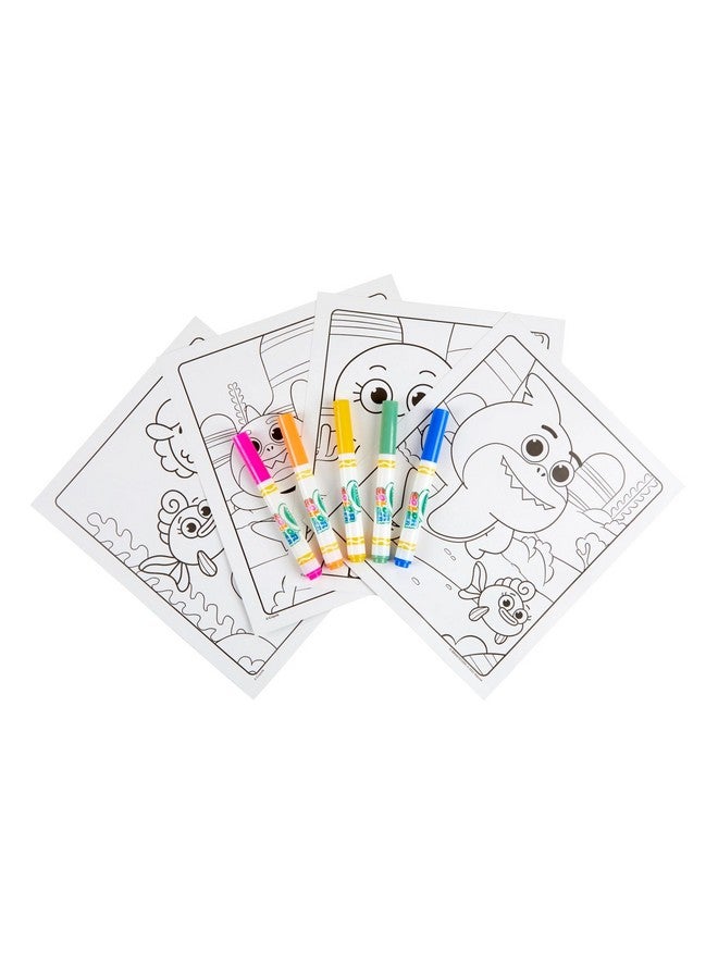 Crayola Baby Shark Color Wonder Pages, Mess Free Coloring for Toddlers, Toddler Coloring Activity, Travel Toy, Gift for Kids - Image 4
