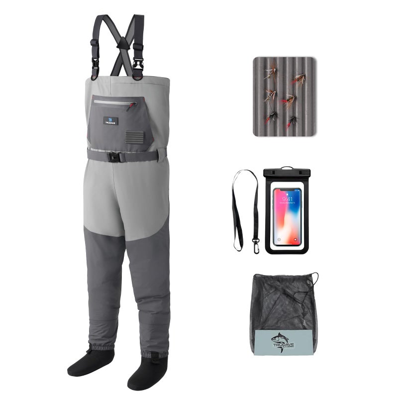 Trudave Fishing Waders Waterproof Chest Waders for Men Women Lightweight Fly Fishing Stockingfoot Waders for Hunting - Image 2