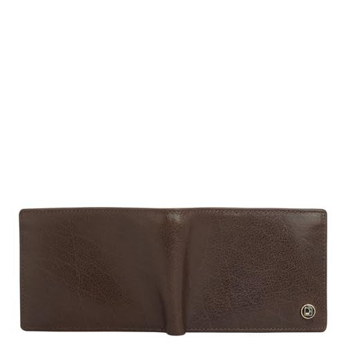 Da Milano Men's RFID Protected Leather Wallet – Brown | Genuine Leather Bifold with 2 Cash Compartments, 4 Card Slots, Slip & Coin Pocket | Slim Wallet for Men - Image 4