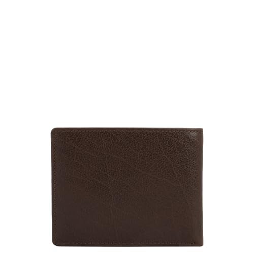 Da Milano Men's RFID Protected Leather Wallet – Brown | Genuine Leather Bifold with 2 Cash Compartments, 4 Card Slots, Slip & Coin Pocket | Slim Wallet for Men - Image 5