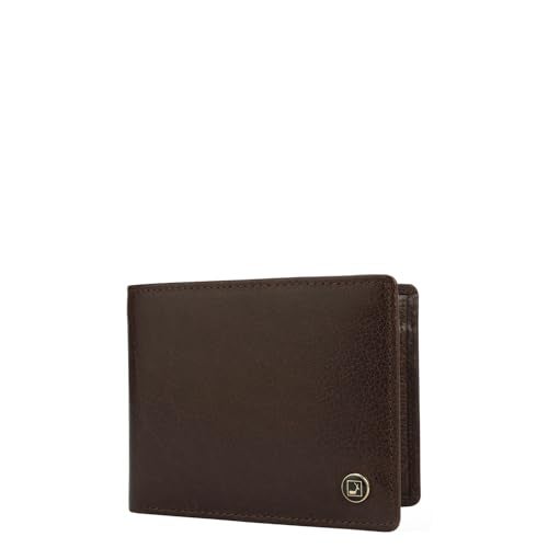 Da Milano Men's RFID Protected Leather Wallet – Brown | Genuine Leather Bifold with 2 Cash Compartments, 4 Card Slots, Slip & Coin Pocket | Slim Wallet for Men - Image 2