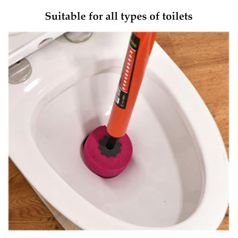 Sensarte Turbo Flush High Pressure Dredging Tool, High Pressure Toilet Plunger, Air Pump Plunger for Toilet, High Pressure Toilet Unblock One Shot Toilet Pipe Plunger for Clogged Pipe - Image 3