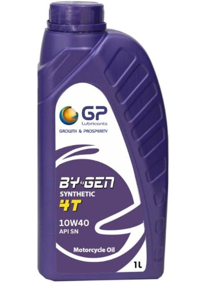 BYGEN 4T Synthetic Motorcycle Oil, 10W40, API SN, 1 Litre
