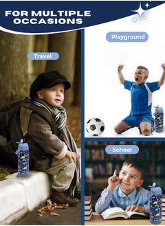 Lullaby Land 550ml Stainless Steel Water Bottle for Kids, Stay Hydrated with Kids Water Bottle for School, No Leak Bpa Free Dinosaur Blue Water Bottle for Boys, Insulated Water Bottle Kids with Straw  - Image 5