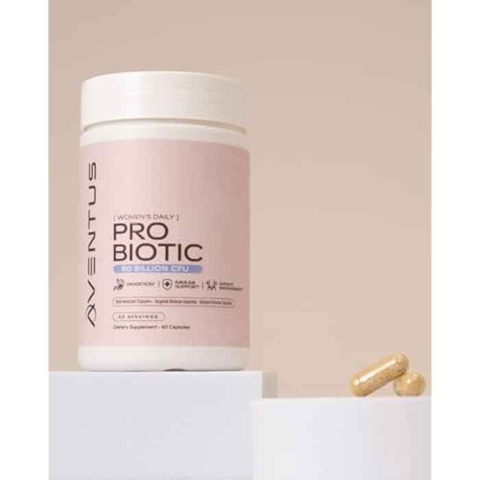 Aventus Women’s Daily Probiotic | 60 Billion CFU | Digestion and Immune Support | Delayed Release Acid Resistant Capsules | 30 Servings 60 ct - Image 3