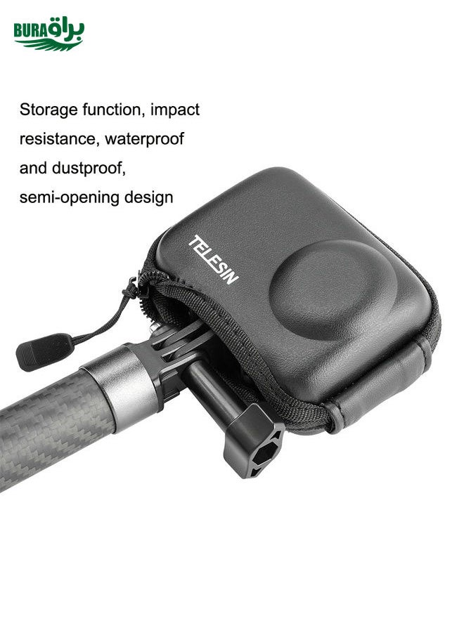 BURAQ For DJI Osmo Action 3 TELESIN OA-BAG-002 Body Protective Bag Mini Storage Package Camera Accessories(Black)  - Image 4