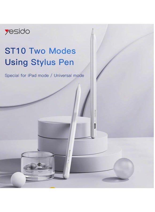 Yesido ST10 iPad Active Stylus Pen Aluminum Capacitive Pen for iPad Productivity ST10  - Image 2