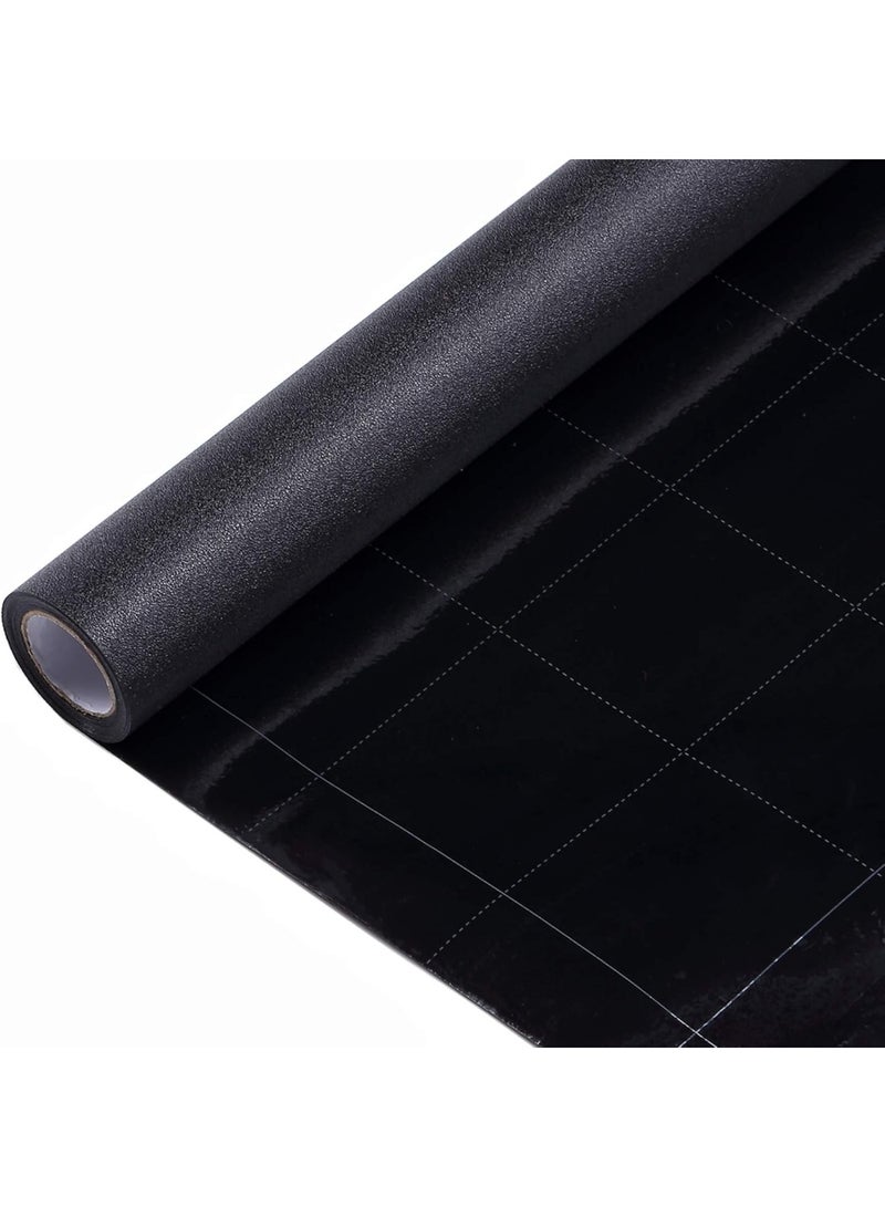 Static Cling Total Blackout Window Film Privacy Room Darkening Window Tint Black Window Cover 100% Light Blocking No Glue (17.7 x 78.7 inches) - Image 1