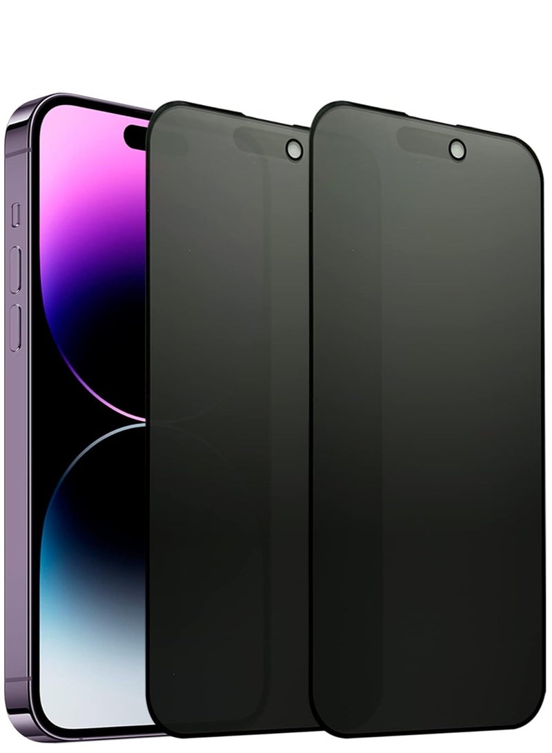 Denx iPhone 14 Pro Privacy Screen Protector, Anti-Scratch, Bubble Free, Face-ID, 9H Hardness, Scratch Resistant, 30° Privacy- Premium iPhone 14pro Tempered Glass Screen Protector - Image 1