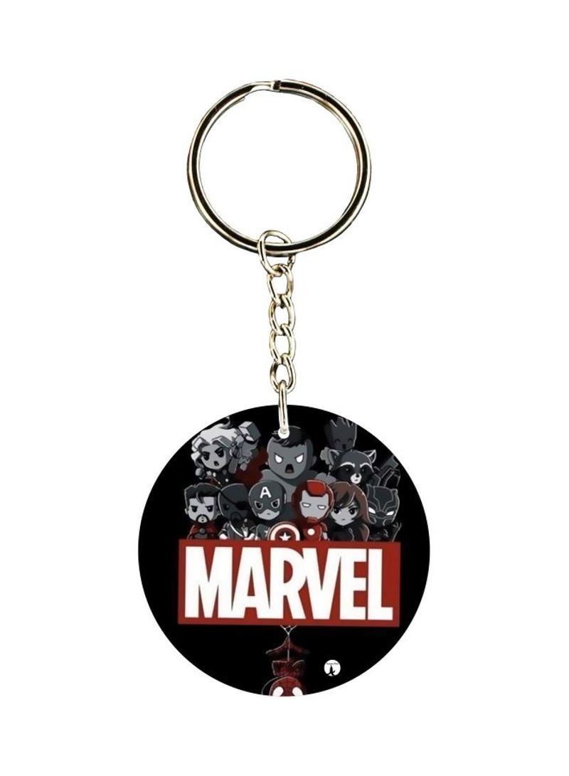 RKN Marvel Superhero Printed Keychain