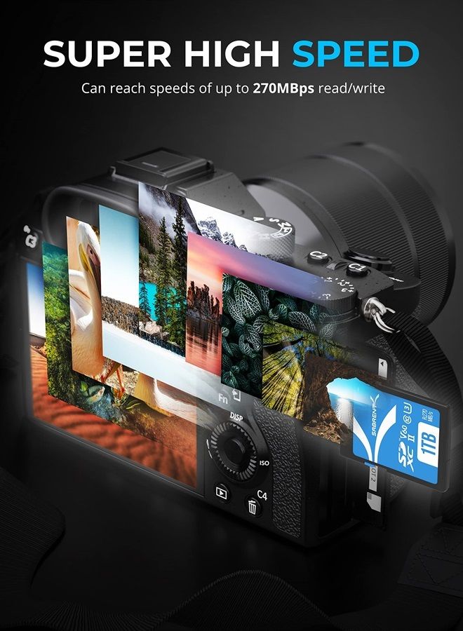 SABRENT بطاقة ذاكرة Rocket V60 سعة 1TB SD UHS-II سرعة 270MB/s كتابة و170MB/s قراءة (SD-TL60-1TB) - Image 5