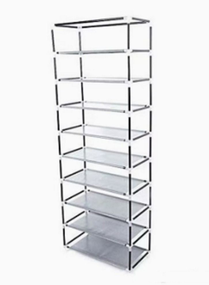 Shoe Rack 9 Shelves Black 160x60x30cm - Image 2