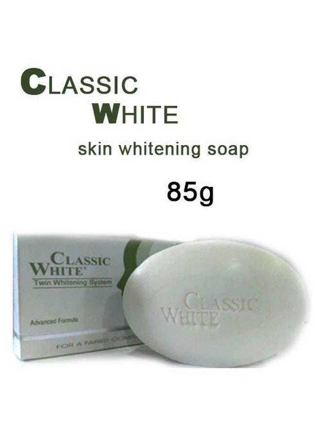 classicwhite صابون تبييض البشرة الأبيض الكلاسيكي للرجال والنساء | صابون تفتيح وتوحيد لون البشرة للوجه والجسم | مناسب لجميع أنواع البشرة | عدالة عشبية للاستخدام اليومي - 85 جرام (عبوة من 12)  - Image 5