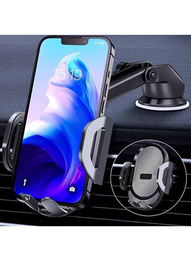 S-TOP Car Phone Holder Mobile Mount - Handsfree Driving Cellphone Stand, Smartphone Support on Dashboard, Windshield, Vent and More, Automobile Cradle - Image 1