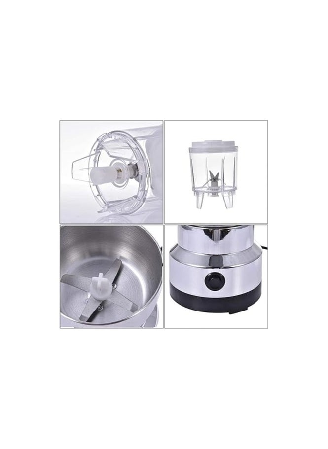Nimaso Portable Mini Blender, 2 in 1 Electric Coffee Grinder Sharp Blades Stainless Steel Bowl and Stainless Steel Outer Kitchen Blender for Grains, Nuts, Beans, Spices, Cereals, Multifunctional Portable Blender Stable and Safe Mixing Rubber feet help hold the table without "walking" or tipping over Silicone sealing ring under the lid prevents leakage Easy to clean Stoneware Jar Cup - pzsku/Z31727FAFA6179D0BC4F8Z/45/_/1732489026/4ca6473a-3650-47a8-8426-8b443c19452f