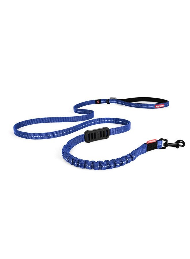 EzyDog Zero Shock Lite Bungee Dog Leash for Small Dogs - Perfect for Dogs 26 lbs or Less - Shock Absorbing Design for Superior Comfort and Control - Reflective for Nighttime Safety (48, Blue) - Image 1