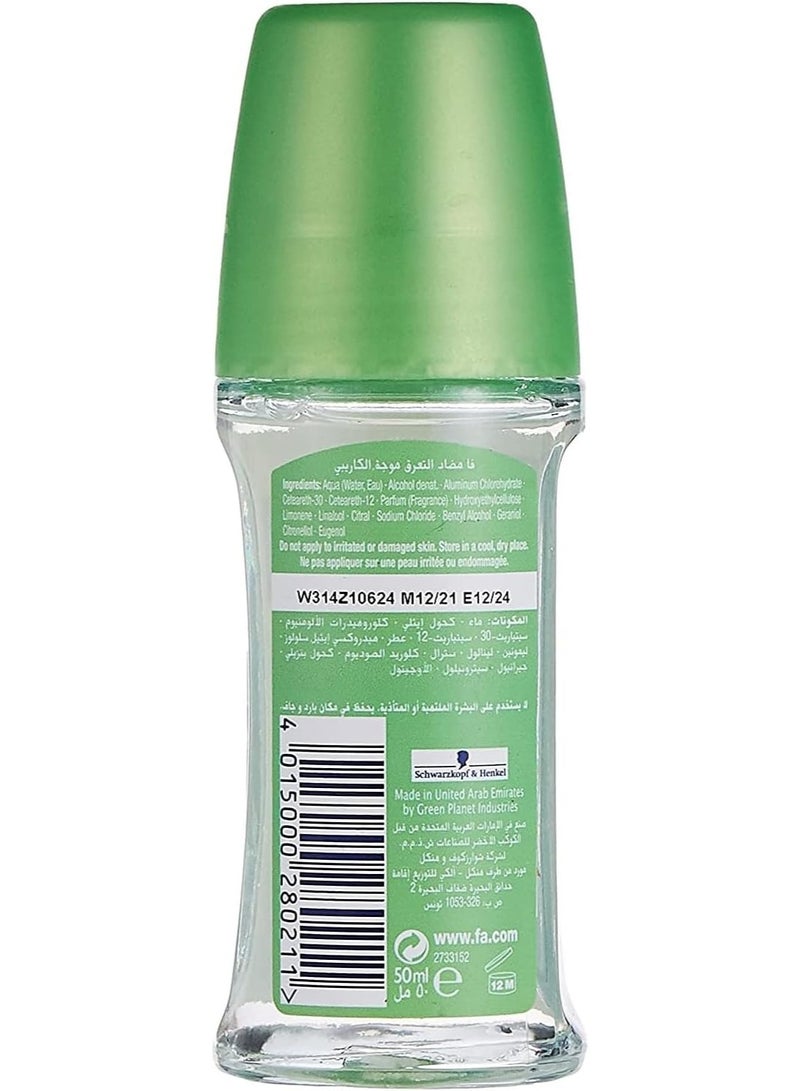 Fa Caribbean Wave Exotic Citrus Scent Roll On 50ml, Pack of 2 - Image 3