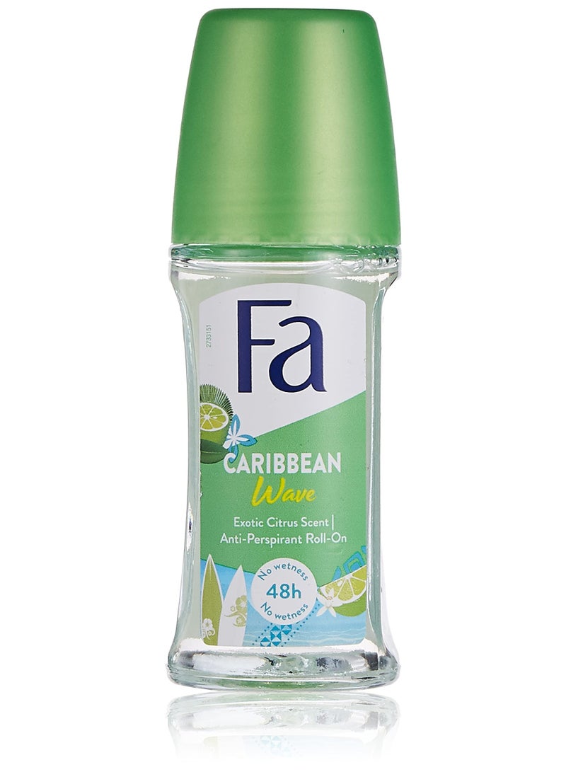 Fa Caribbean Wave Exotic Citrus Scent Roll On 50ml, Pack of 2 - Image 2