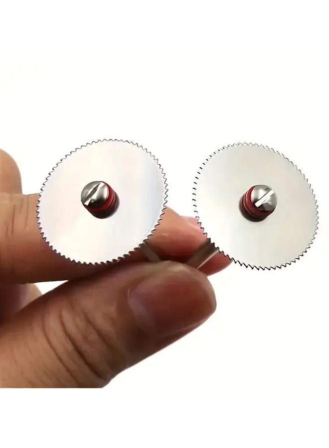 11pcs Stainless Steel Wood Cutting Disc Set Rotary Tool Circular Cutoff Saw Blade - Image 4