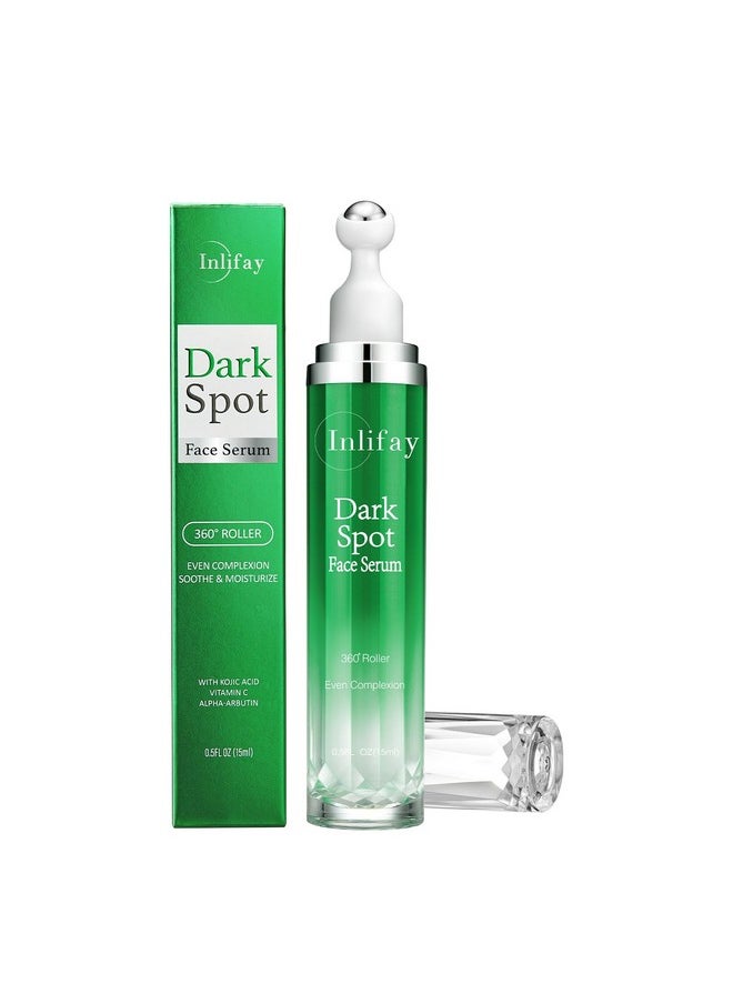 Inlifay Dark Spot Remover For Face With Roller Dark Spot Corrector For Face Fading Sun Spot Age Spot Melasma  - Image 1