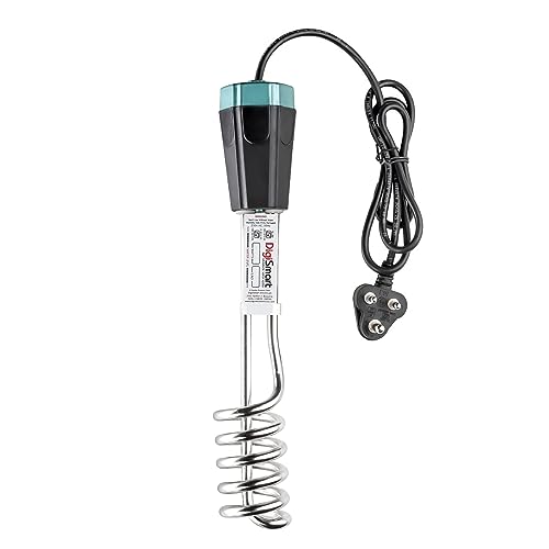 DigiSmart 2000W Immersion Water Heater Rod | Shock Proof | Double ISI Certified | Stainless Steel Heating Element | ABS Body with Bucket Clip | Fast Heating | 1 Year Warranty | Black - Image 1