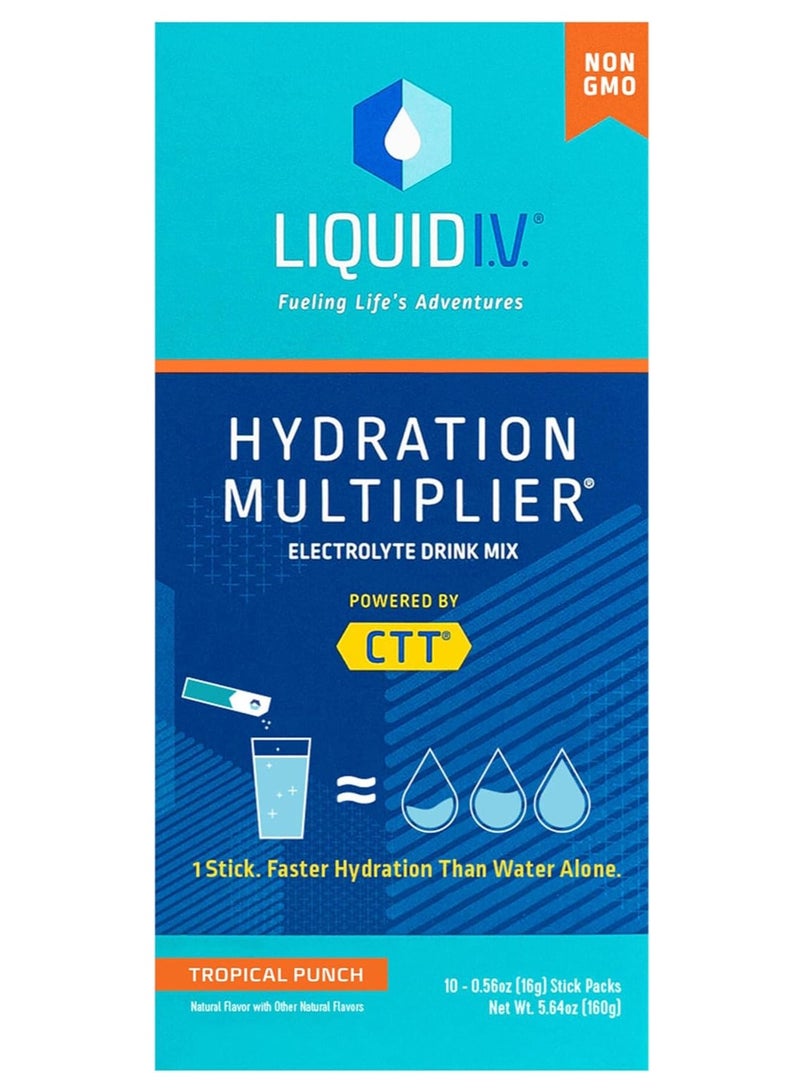 ليكويد آي.في. مضاعف الترطيب 0.56 أونصة، 10 حصص، لكمة استوائية