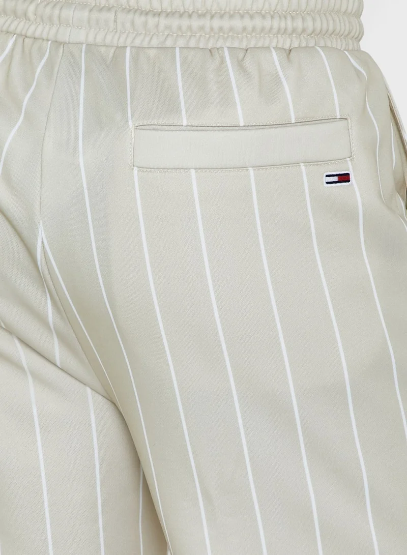 TOMMY JEANS Striped Logo Printed Sweatpants