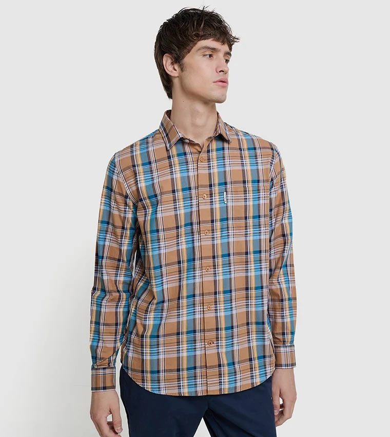 بين شيرمان Ben Sherman Men's Long Sleeve Striped Shirts