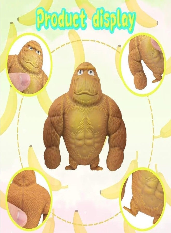 AGC Stress & Anxiety Relief Toy Squishy Monkey Stretch Gorilla Figure Fun Gorilla Action Figure for Kids & Adults | Squeeze Sensory Toy (Random Color) (Pack of 1) - Image 5