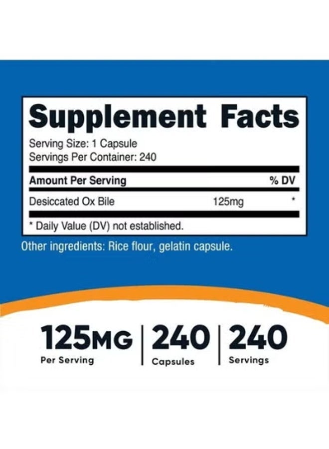 نوتريكوست، عصارة الصفراء، 125 ملغ، 240 كبسولة - Image 2