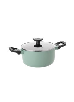 Aluminium Covered Stockpot 24 cm - Sage Leo-Green