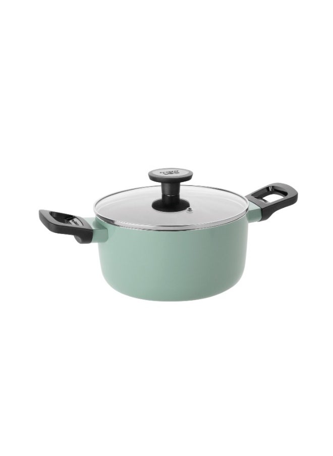 Berghoff - Aluminium Covered Stockpot 24 cm - Sage Leo-Green - Image 1