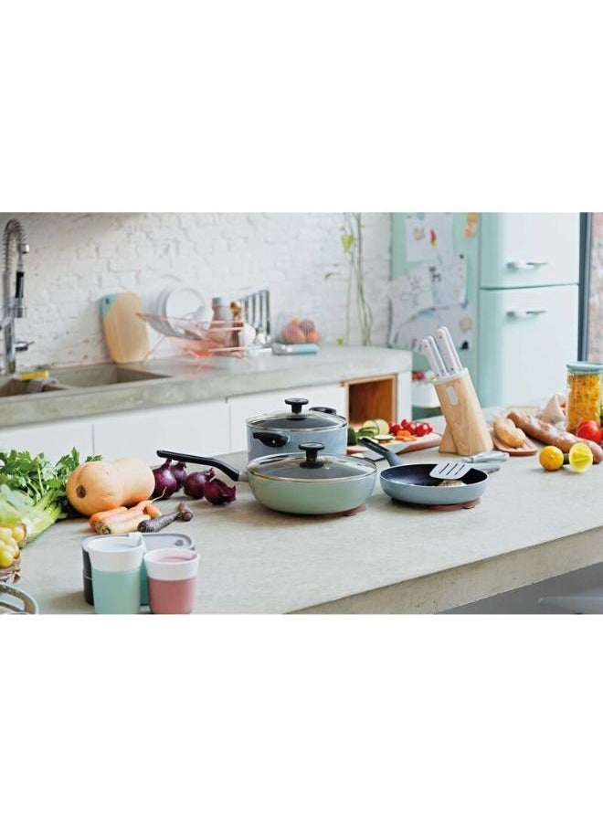 Berghoff - Aluminium Covered Stockpot 24 cm - Sage Leo-Green - Image 1